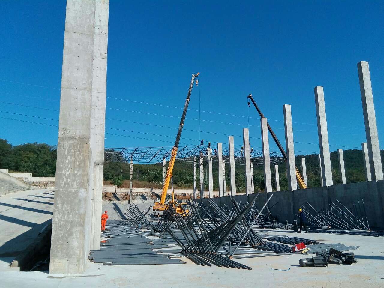 烟台搅拌站网架